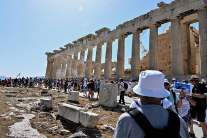 akropoli touristes