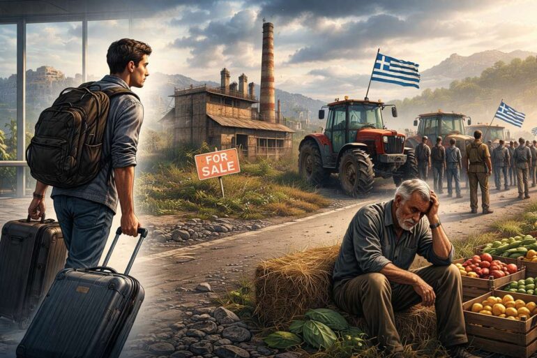 Ανάπτυξη χωρίς παραγωγή: Πώς χάνεται η Ελλάδα της εργασίας και της υπαίθρου