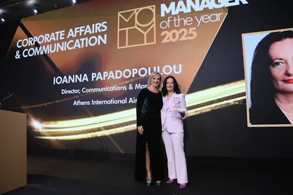 Corporate Affairs and Communication Manager of the Year 2025 η Ιωάννα Παπαδοπούλου, Διευθύντρια Επικοινωνίας & Marketing του ΔΑΑ (Bίντεο)