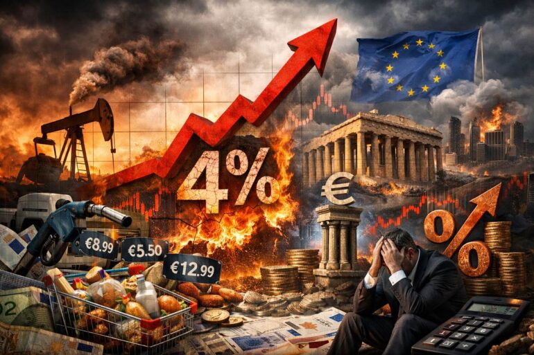Ασυγκράτητος ο πληθωρισμός, οδεύει να ξεπεράσει το 4%