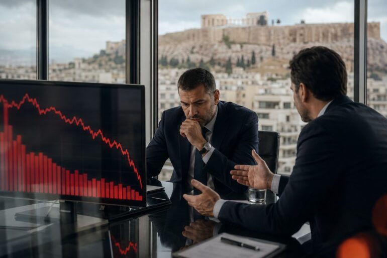 Βαριά διόρθωση στο χρηματιστήριο με χτύπημα στις τράπεζες