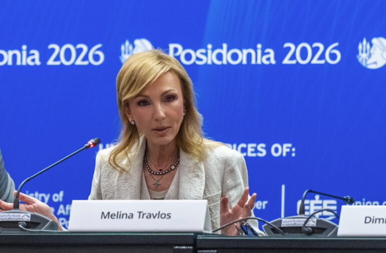 Ποσειδώνια 2026 – Μελίνα Τραυλού: «Η ναυτιλία ”παρασύρθηκε” σε ανέφικτους στόχους που θέτει η Ε.Ε.»